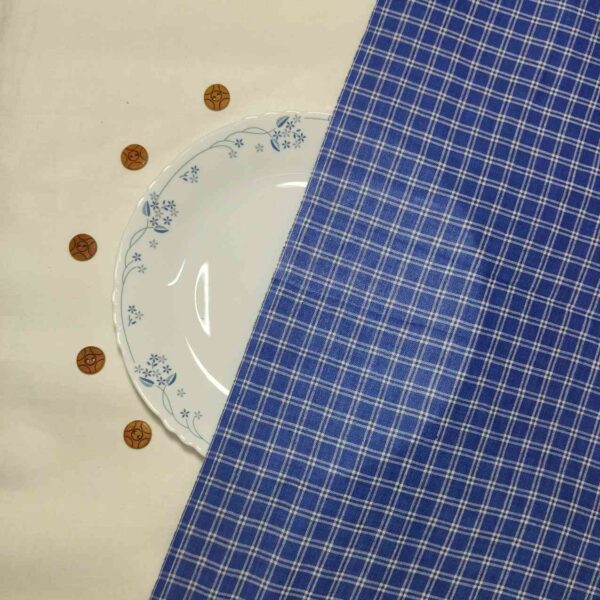 Handwoven Cotton Check Fabric CHK2