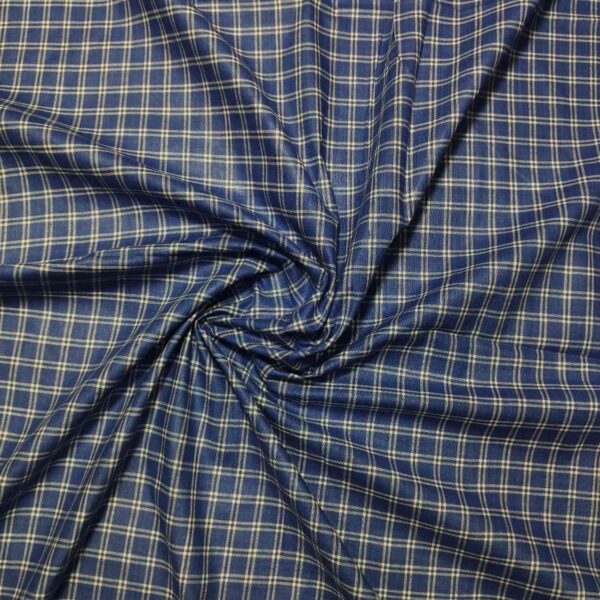 Handwoven Cotton Check Fabric CHK2 - Image 3