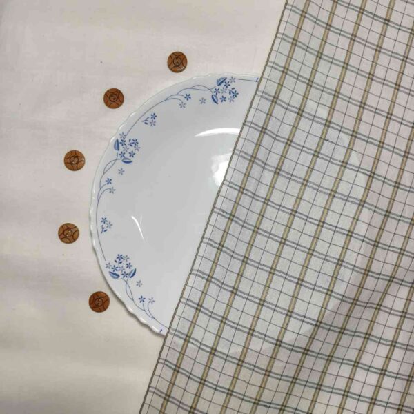 Handwoven Cotton Check Fabric CHK1