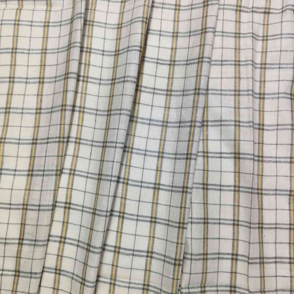 Handwoven Cotton Check Fabric CHK1 - Image 2