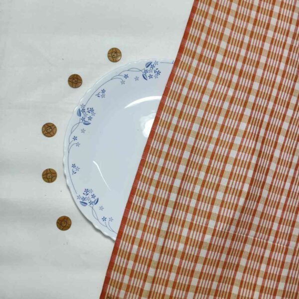 Handwoven Cotton Check Fabric CHK3