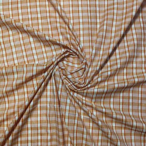 Handwoven Cotton Check Fabric CHK3 - Image 3