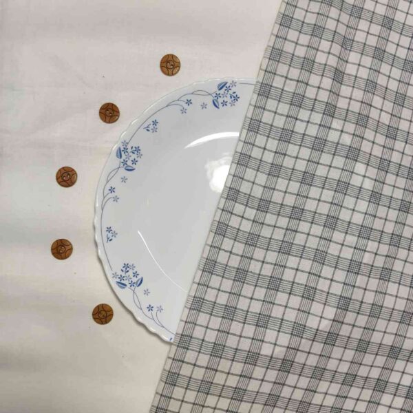 Handwoven Cotton Check Fabric CHK5