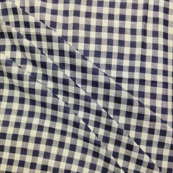 Handwoven Cotton Check Fabric CHK4 - Image 2
