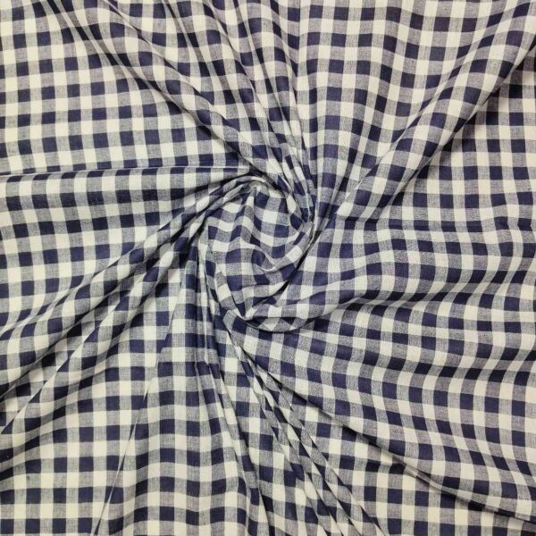 Handwoven Cotton Check Fabric CHK4 - Image 3