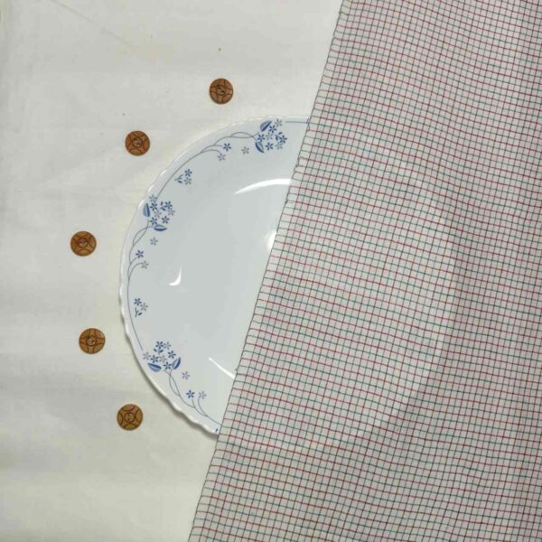 Handwoven Cotton Check Fabric CHK7