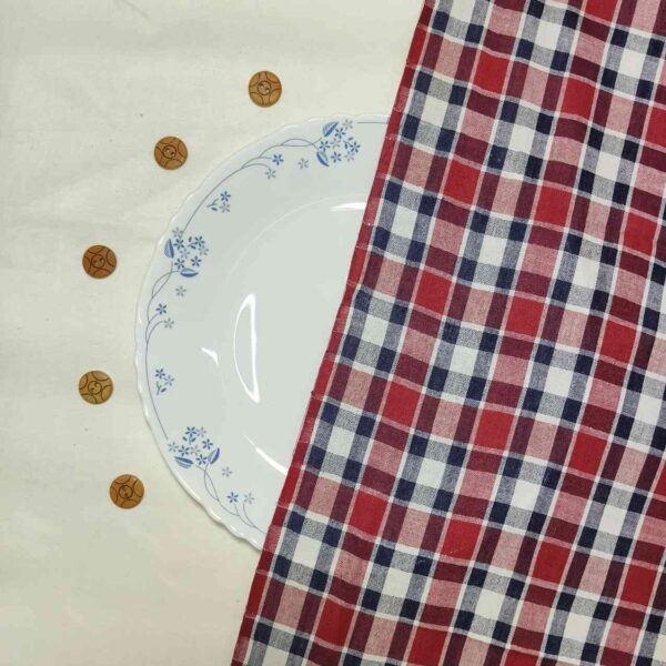 Handwoven Cotton Check Fabric CHK6