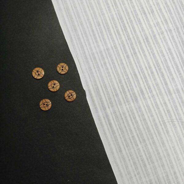 Handwoven White Self-Check Cotton Fabric SLF-STP-6