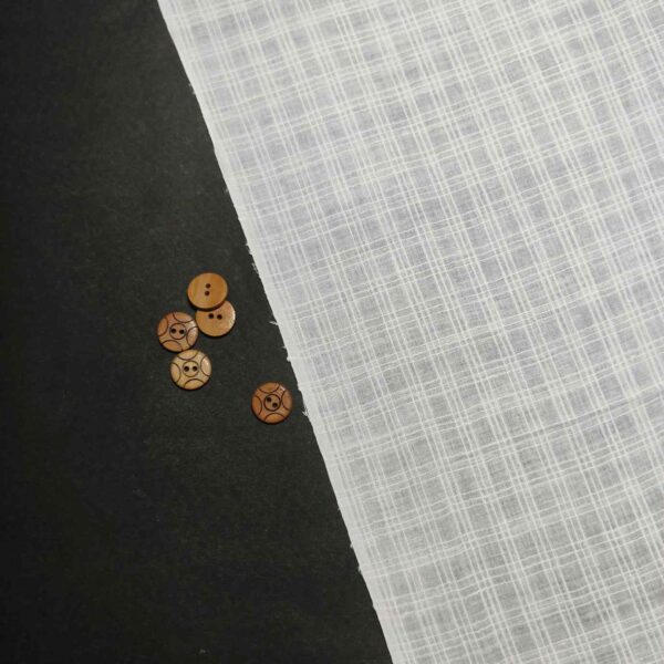 Handwoven White Self-Check Cotton Fabric SLF-CHK-10