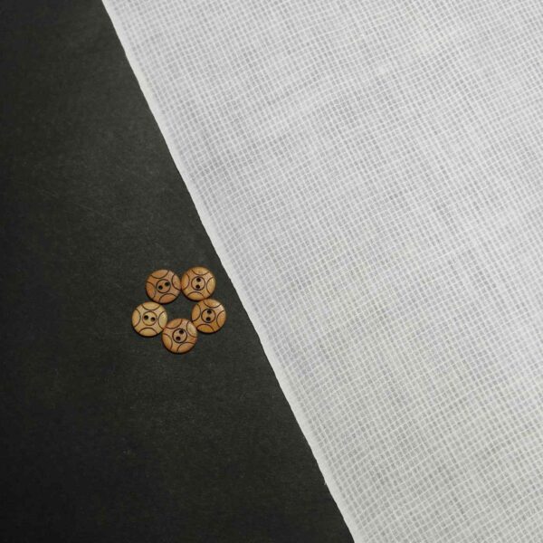 Handwoven White Self-Check Cotton Fabric SLF-CHK-9