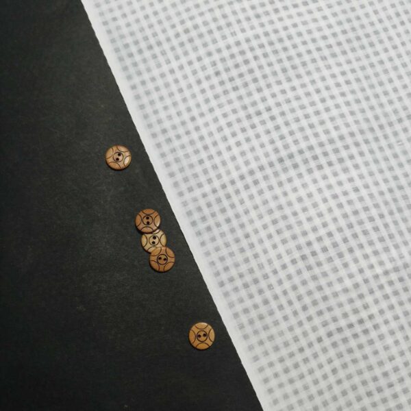 Handwoven White Self-Check Cotton Fabric SLF-CHK-5