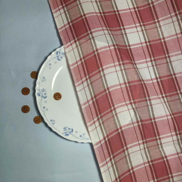 Handwoven Cotton Check Fabric CHK-10