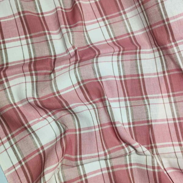 Handwoven Cotton Check Fabric CHK-10 - Image 2