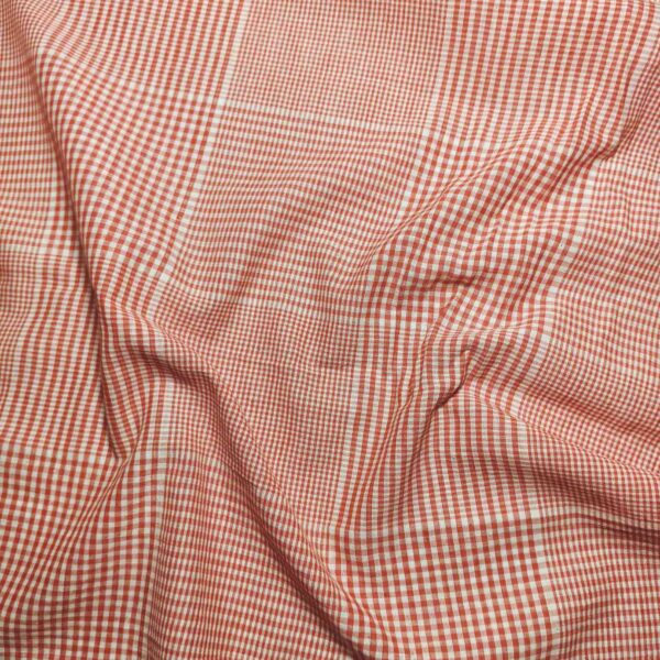 Handwoven Cotton Check Fabric CHK-11 - Image 2