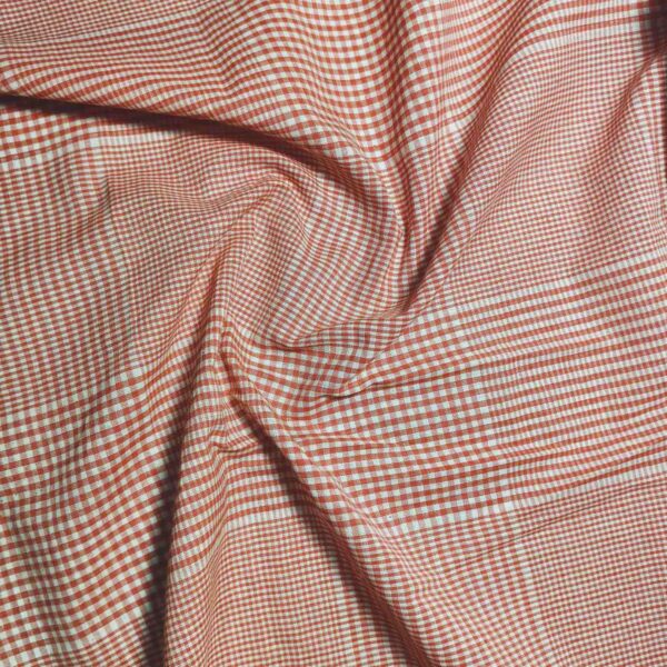 Handwoven Cotton Check Fabric CHK-11 - Image 3