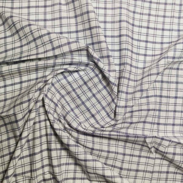 Handwoven Cotton Check Fabric CHK35 - Image 3