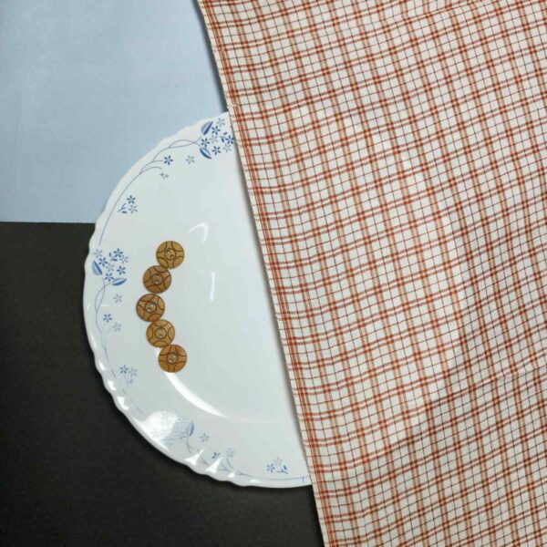 Handwoven Cotton Check Fabric CHK20
