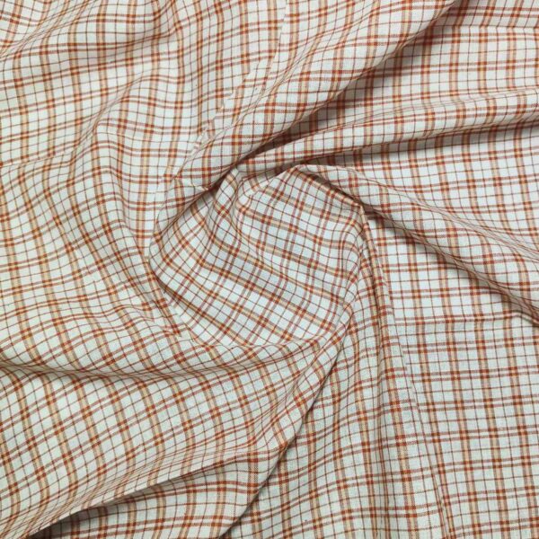 Handwoven Cotton Check Fabric CHK20 - Image 3