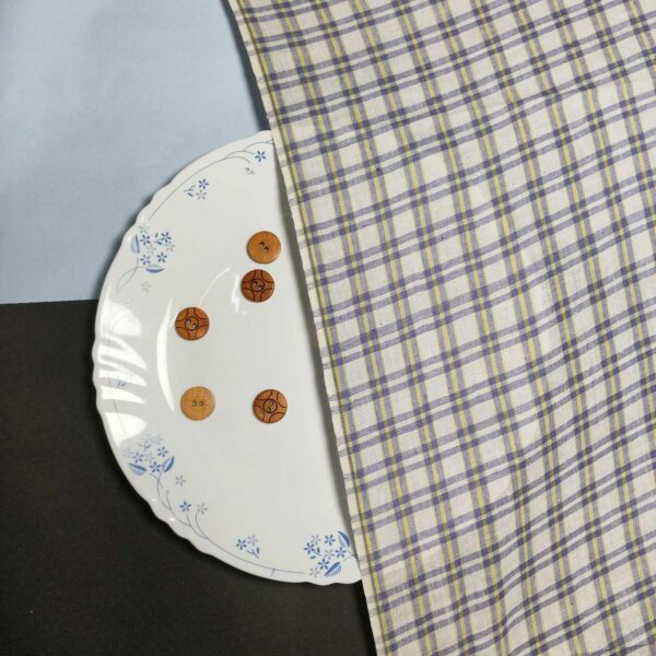 Handwoven Cotton Check Fabric CHK27