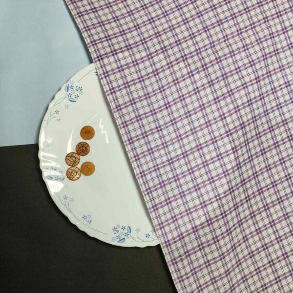 Handwoven Cotton Check Fabric CHK24