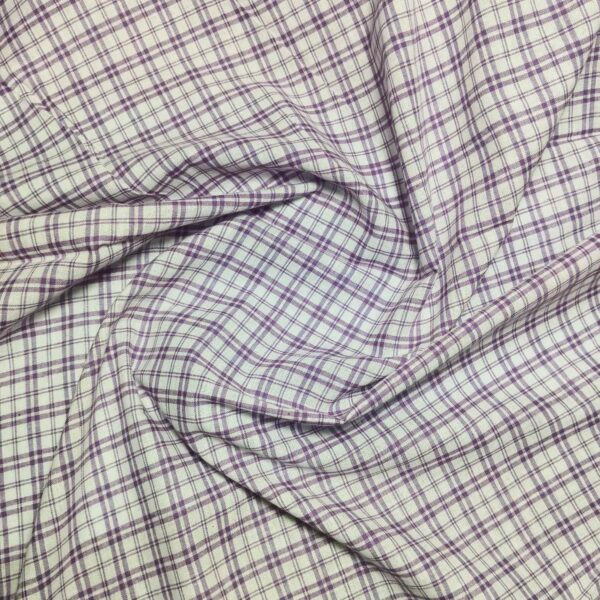 Handwoven Cotton Check Fabric CHK24 - Image 3