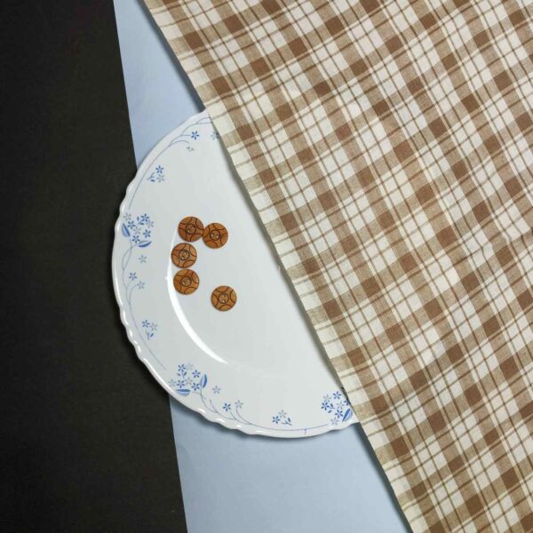 Handwoven Cotton Check Fabric CHK22