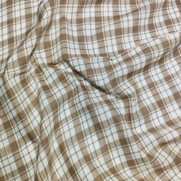 Handwoven Cotton Check Fabric CHK22 - Image 2