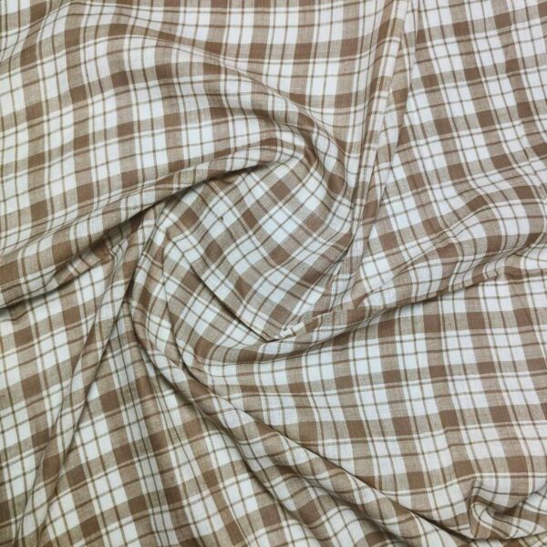 Handwoven Cotton Check Fabric CHK22 - Image 3