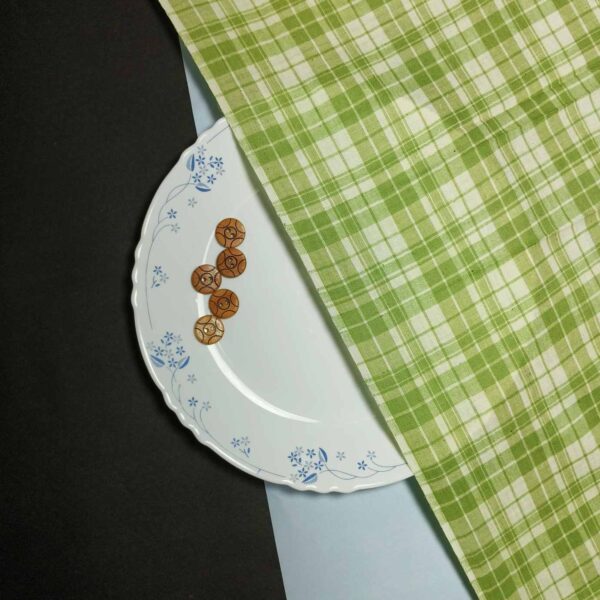 Handwoven Cotton Check Fabric CHK21
