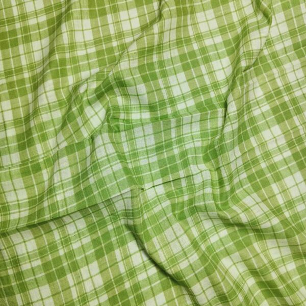 Handwoven Cotton Check Fabric CHK21 - Image 2