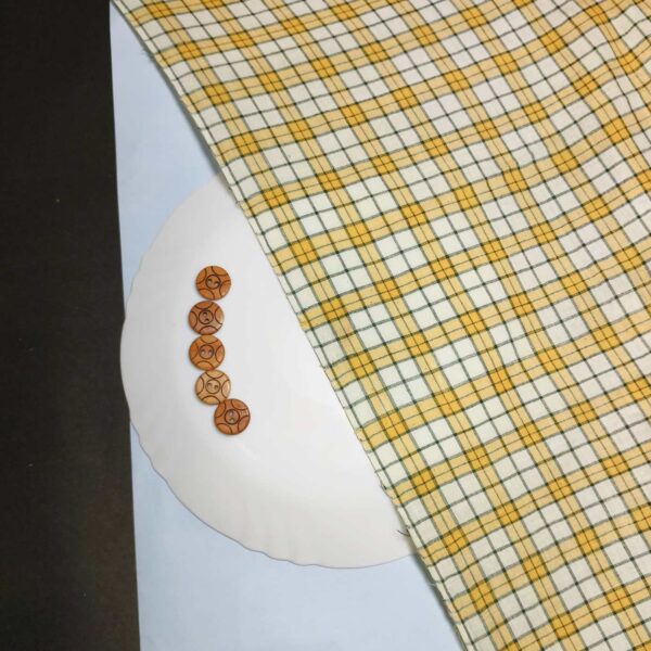 Handwoven Cotton Check Fabric CHK25