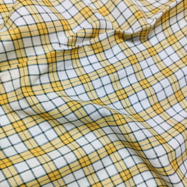 Handwoven Cotton Check Fabric CHK25 - Image 2