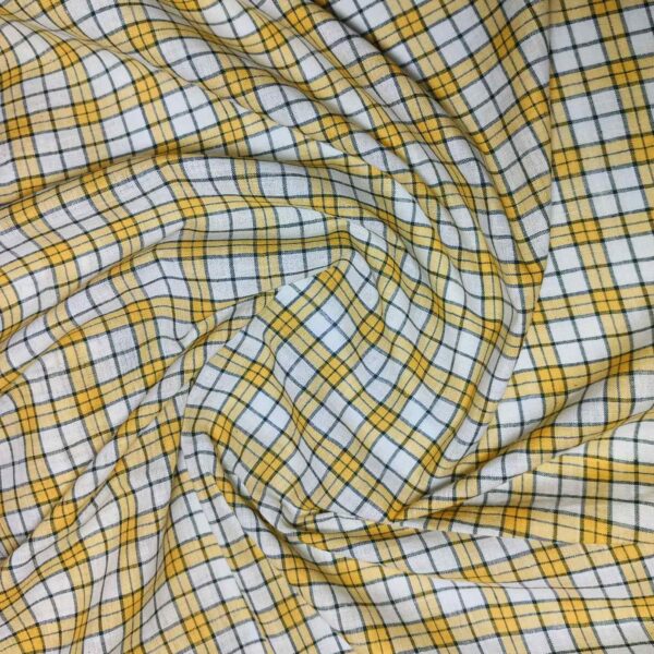 Handwoven Cotton Check Fabric CHK25 - Image 3