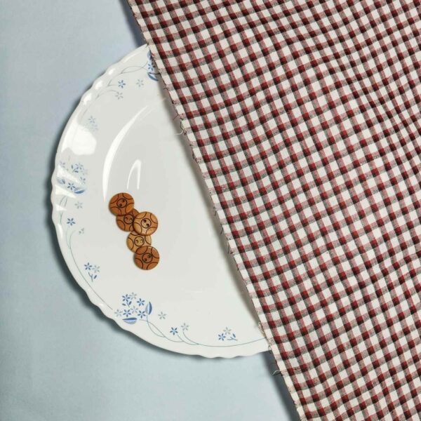 Handwoven Cotton Check Fabric CHK32