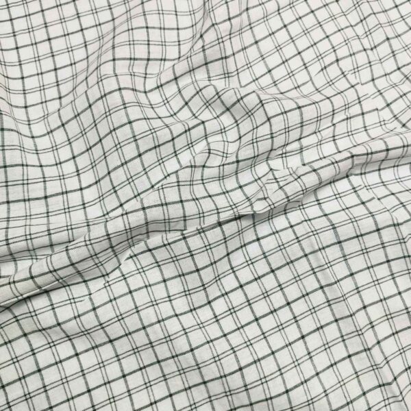 Handwoven Cotton Check Fabric CHK29 - Image 2