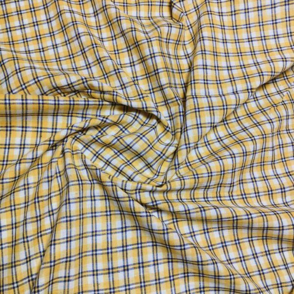 Handwoven Cotton Check Fabric CHK16 - Image 3