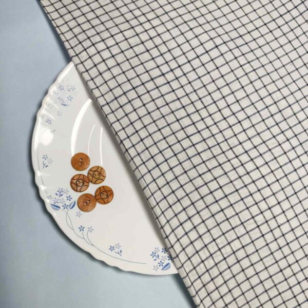 Handwoven Cotton Check fabric CHK38