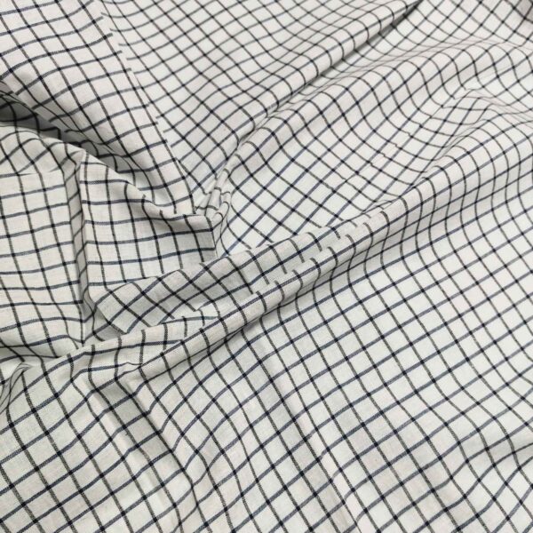 Handwoven Cotton Check fabric CHK38 - Image 2
