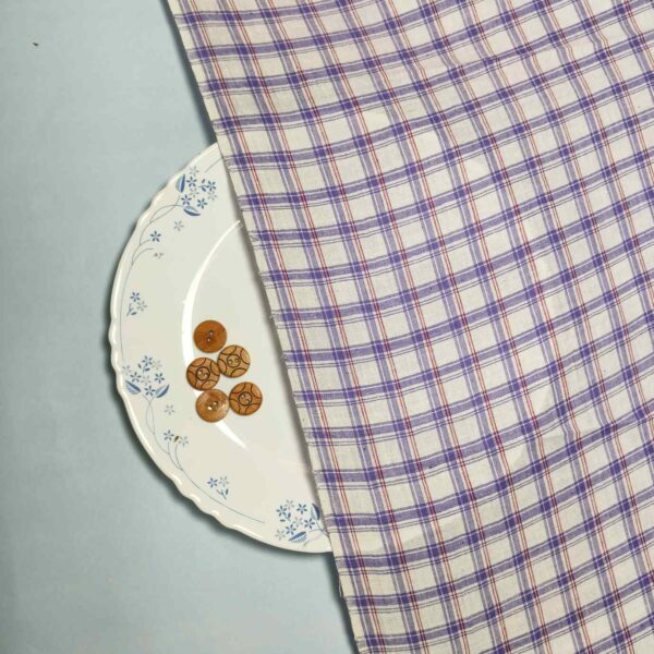 Handwoven Cotton Check Fabric CHK18