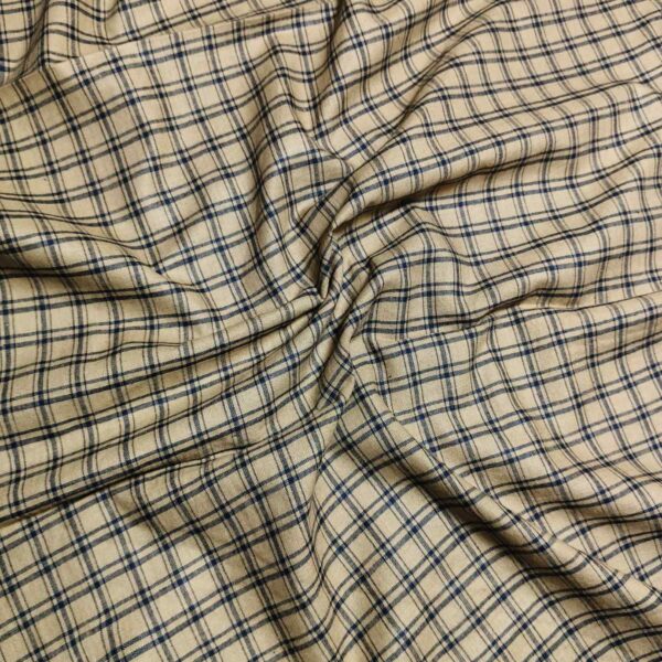Handwoven Cotton Check Fabric CHK37 - Image 2