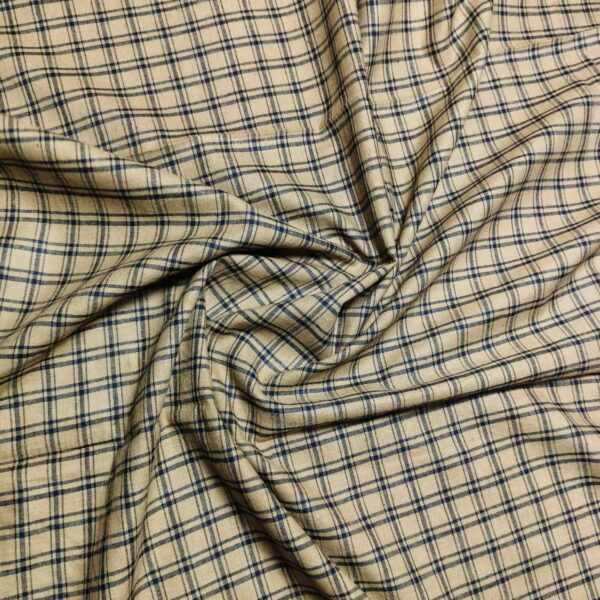 Handwoven Cotton Check Fabric CHK37 - Image 3