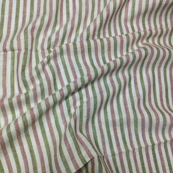 Handwoven Cotton Stripe Fabric STP14 - Image 2