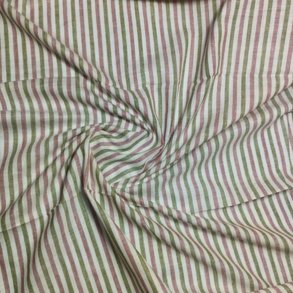 Handwoven Cotton Stripe Fabric STP14 - Image 3