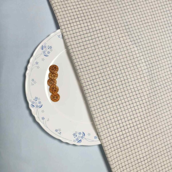 Handwoven Cotton Check Fabric CHK34