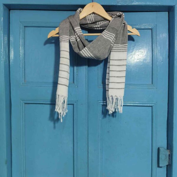 HANDWOVEN COTTON KOMAL SCARF - Image 2