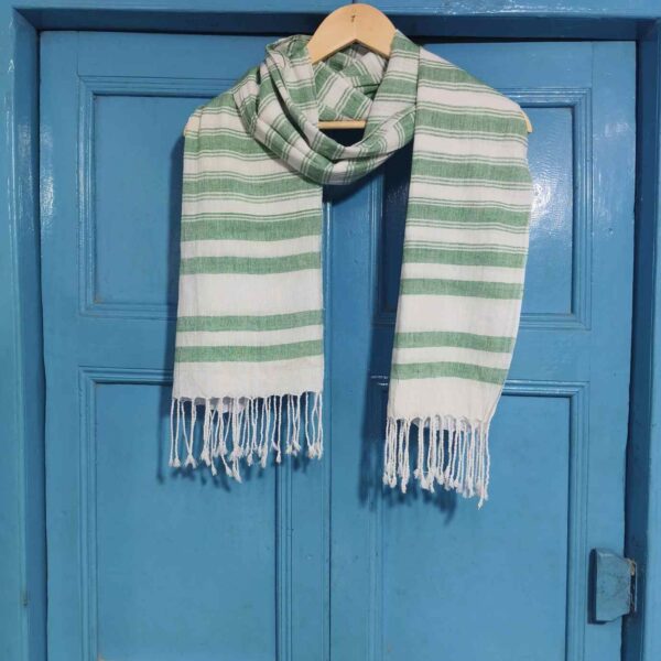 HANDWOVEN COTTON KOMAL SCARF - Image 2