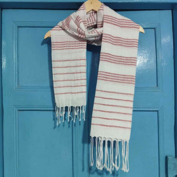 HANDWOVEN COTTON KOMAL SCARF - Image 2