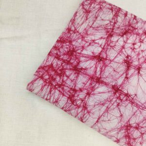 LITE RED COTTON HAND BATIK PRINT FABRIC 01