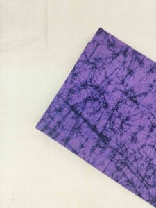 PURPLE COTTON HAND BATIK PRINT FABRIC 05