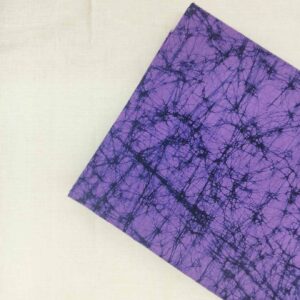 PURPLE COTTON HAND BATIK PRINT FABRIC 05